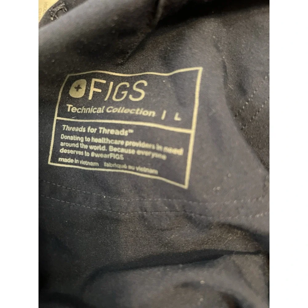 FIGS Technical Collection Blue  Scrub Jogger Pants Womens Size Large